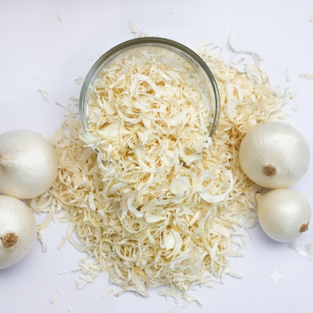 Products dehydrated white onion