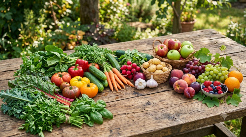 Home fresh fruits and vegetables